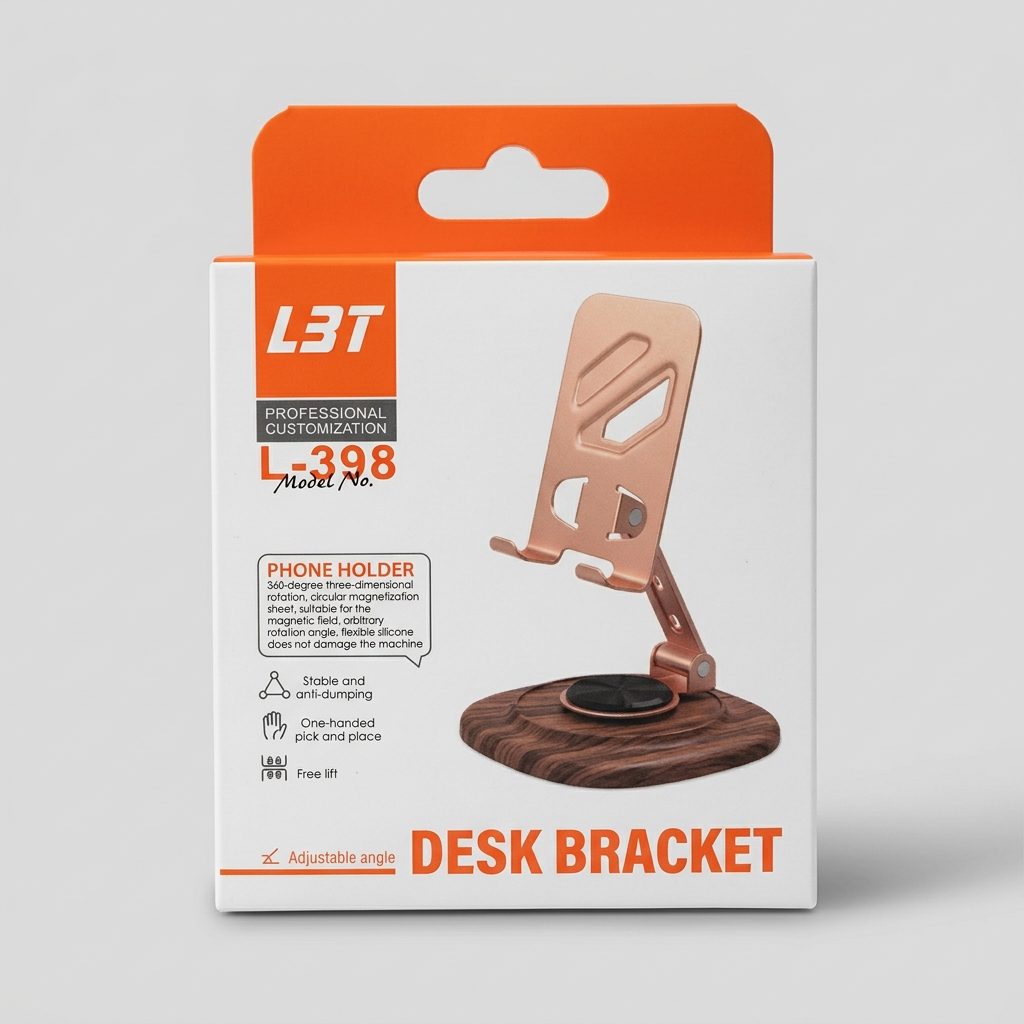 Support Trépied Polyvalent L-398 pour Téléphone et Appareil Photo Studio Support téléphone de bureau L3T L-398 à hauteur réglable et socle rond