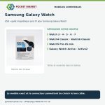 Chargeur magnétique sans fil JW14 pour Samsung Galaxy Watch