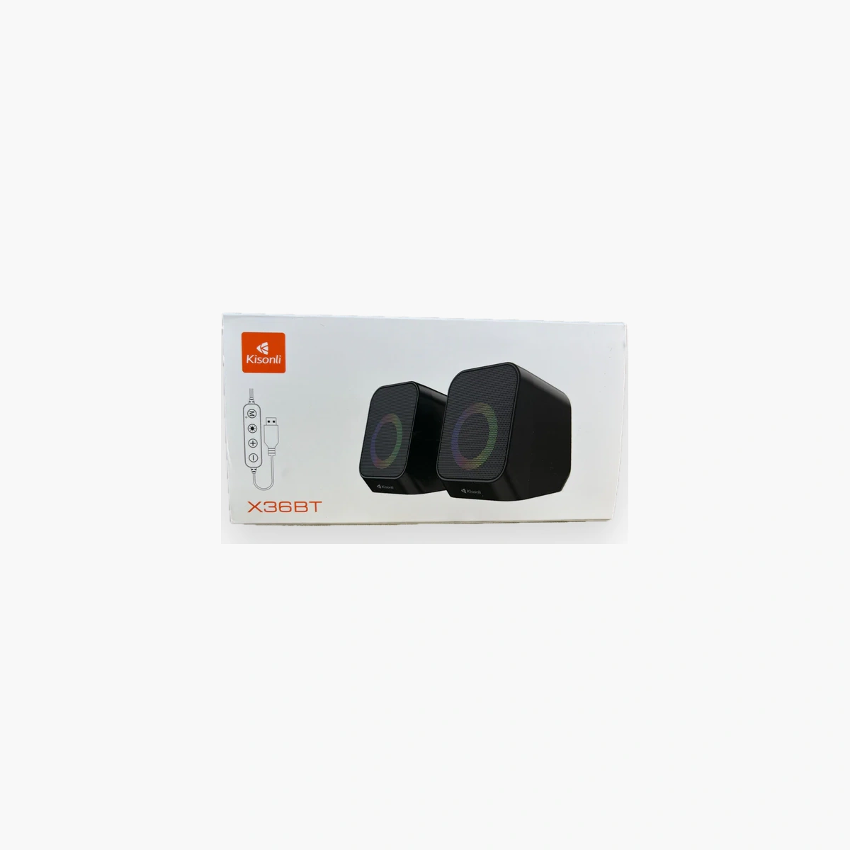 SPEAKER KISONLI X36BT Paire d'enceintes Bluetooth Kisonli X36BT avec éclairage et télécommande