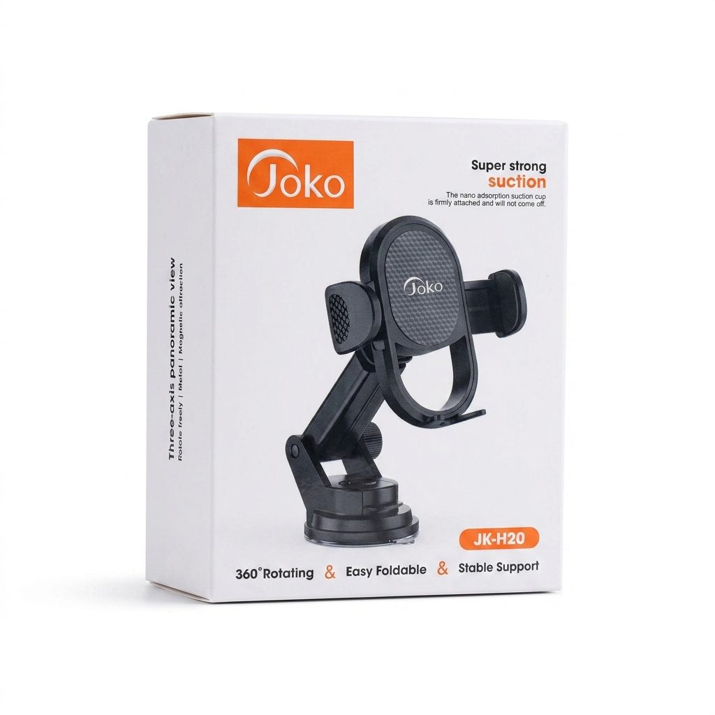Support Téléphone Voiture Joko JK-H20 Rotatif 360 Support téléphone voiture Joko JK-H20 rotatif avec ventouse