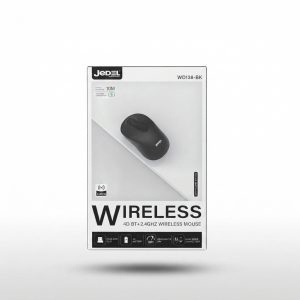 Souris sans fil Jedel WD138-BK noire double mode Bluetooth et 2.4GHz