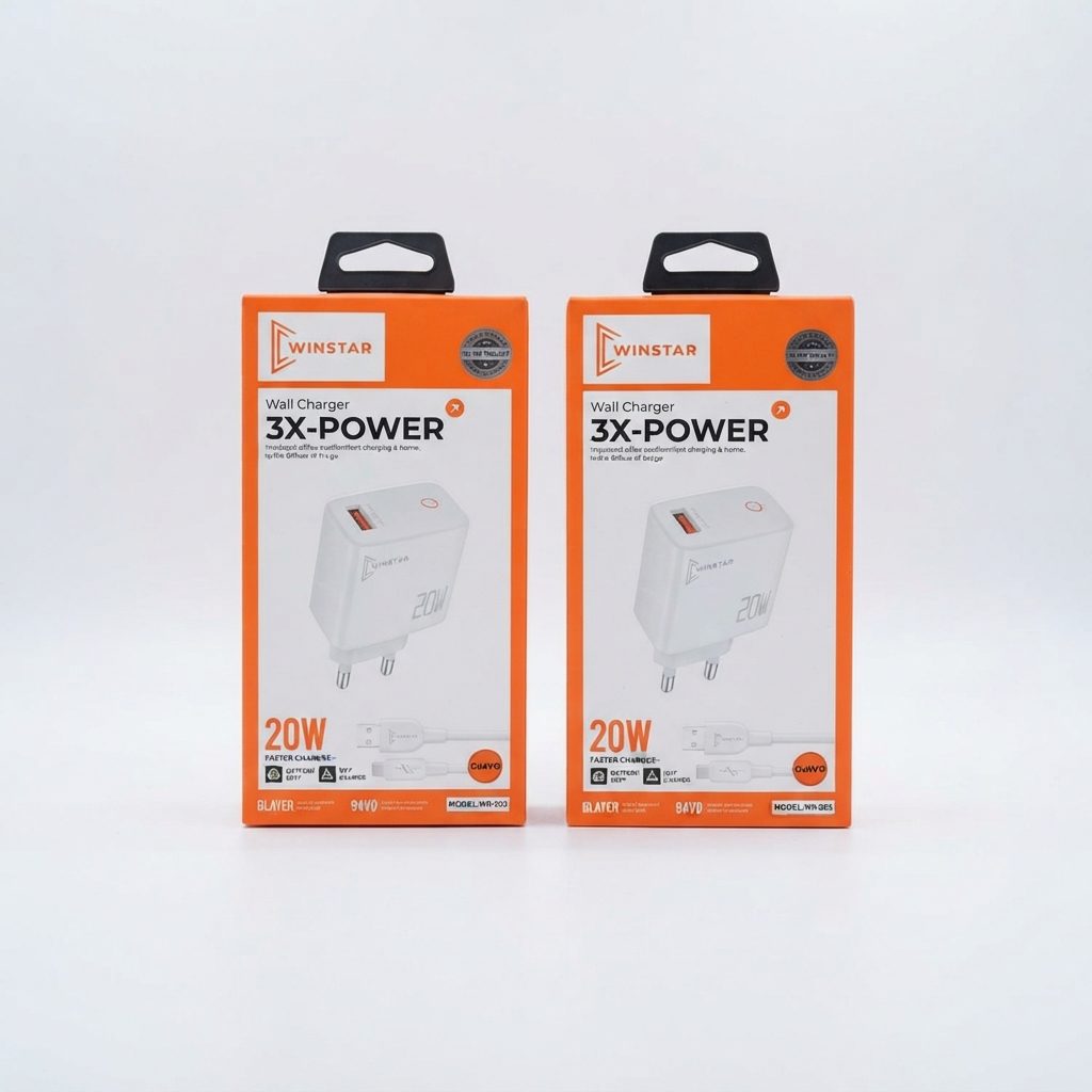 Chargeur mural Winstar WR-202 20W avec câble