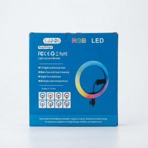 Ring Light LJJ-26 RGB LED 26cm avec Support Smartphone