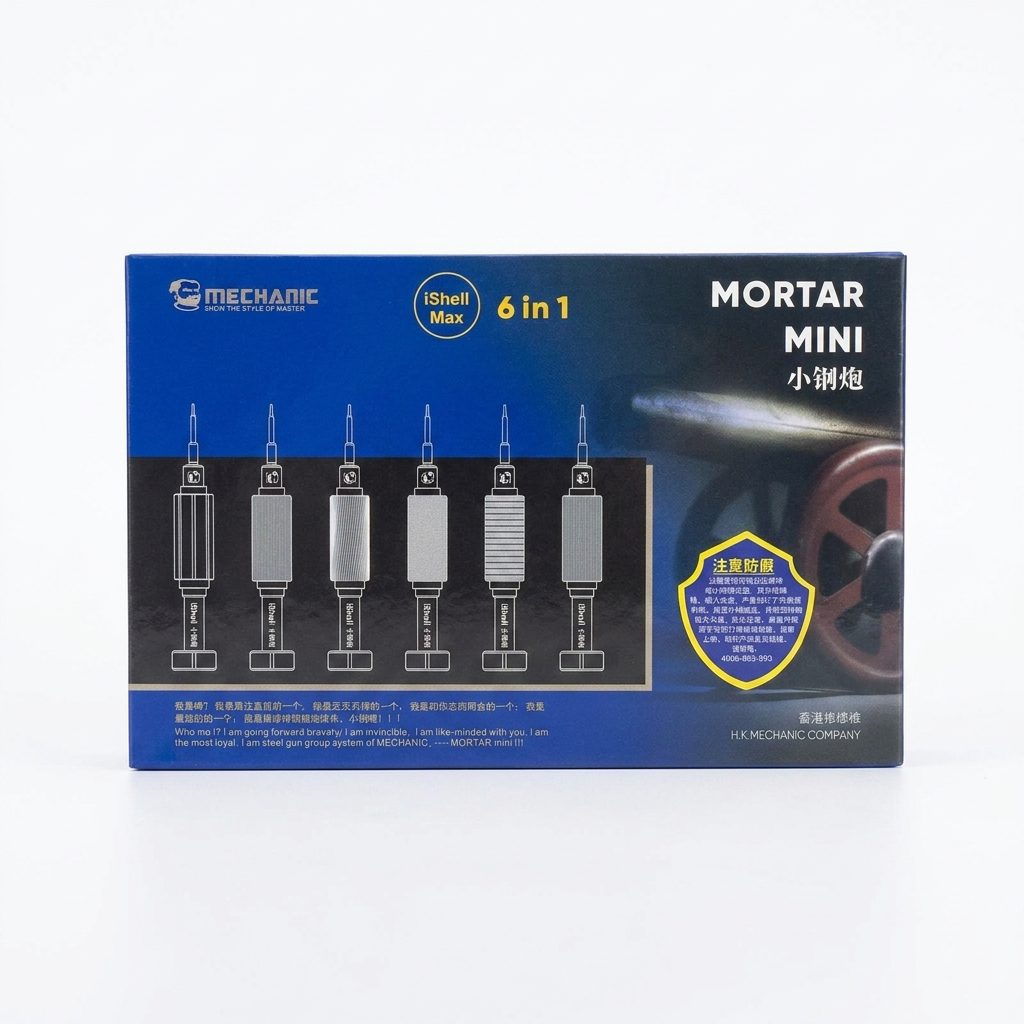 Tournevis de précision Mechanic iShell Max Mortar Mini 6 en 1 Coffret de 6 tournevis de précision Mechanic iShell Max Mortar Mini