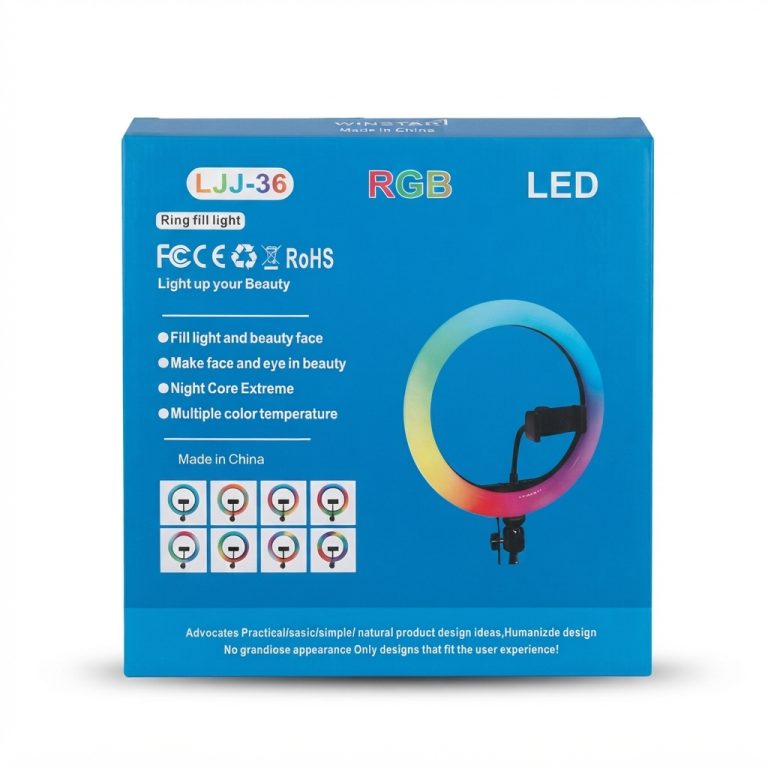 Anneau Lumineux Winstar LJJ-36 LED RGB 14 pouces
