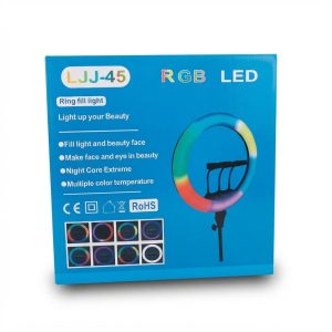 Anneau Lumineux LED RGB LJJ-45 pour Vidéo et Photo