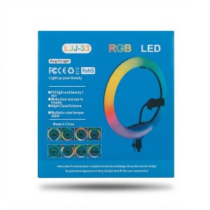 Ring Light LED RGB LJJ-33 pour Studio et Vidéo