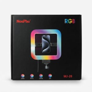 Éclairage LED RGB NeePho MJ-28 avec support smartphone