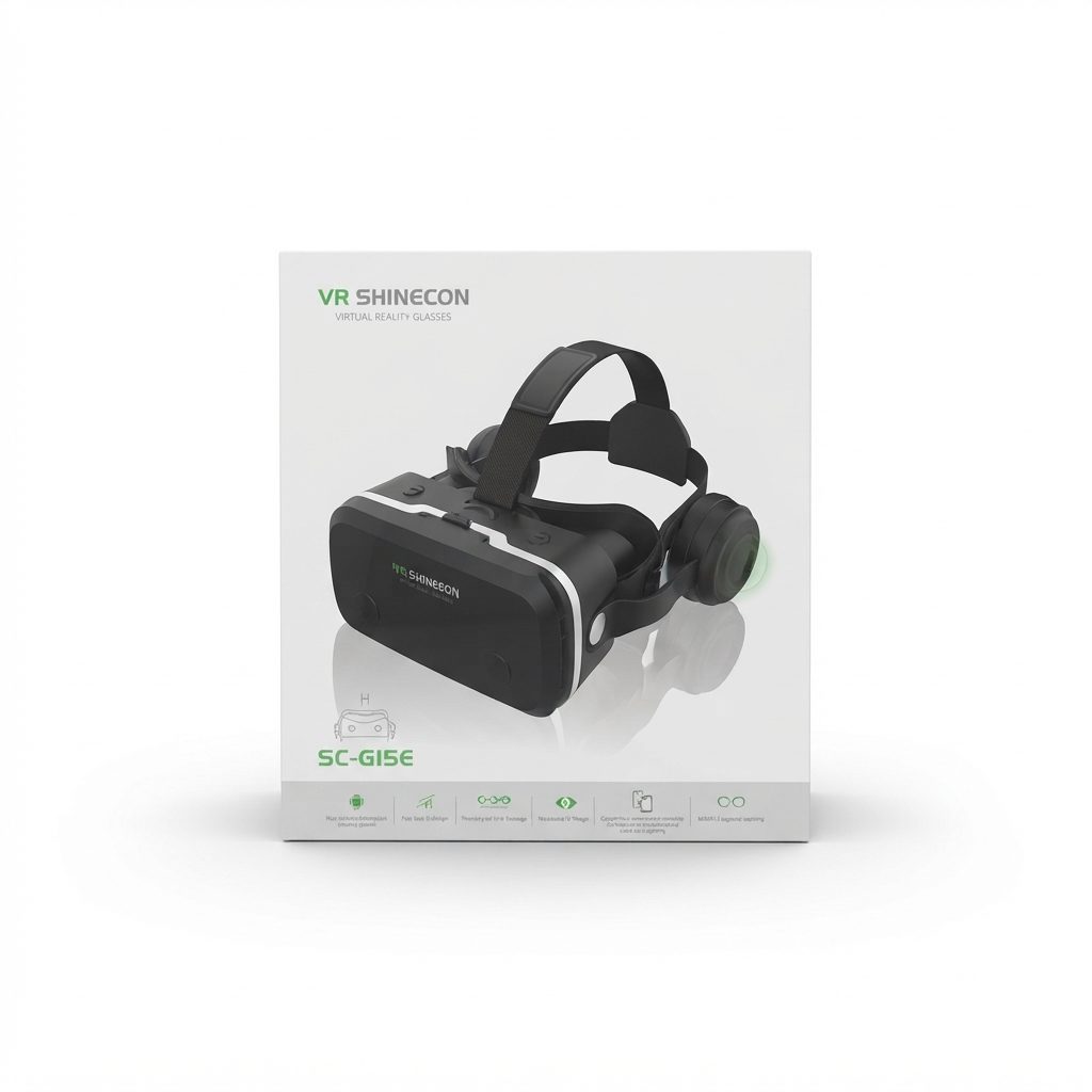 Casque de réalité virtuelle VR SHINECON SC-G15E avec écouteurs VR SHINECON SC-G15E Casque de réalité virtuelle VR SHINECON SC-G15E avec écouteurs