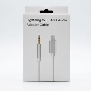 Câble Adaptateur Audio Lightning vers Jack 3.5mm Blanc