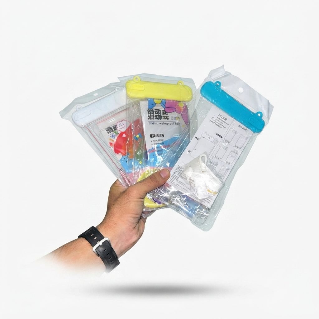 Pochette étanche pour smartphone Sliding Waterproof Bag Pochette étanche pour smartphone Sliding Waterproof Bag transparente