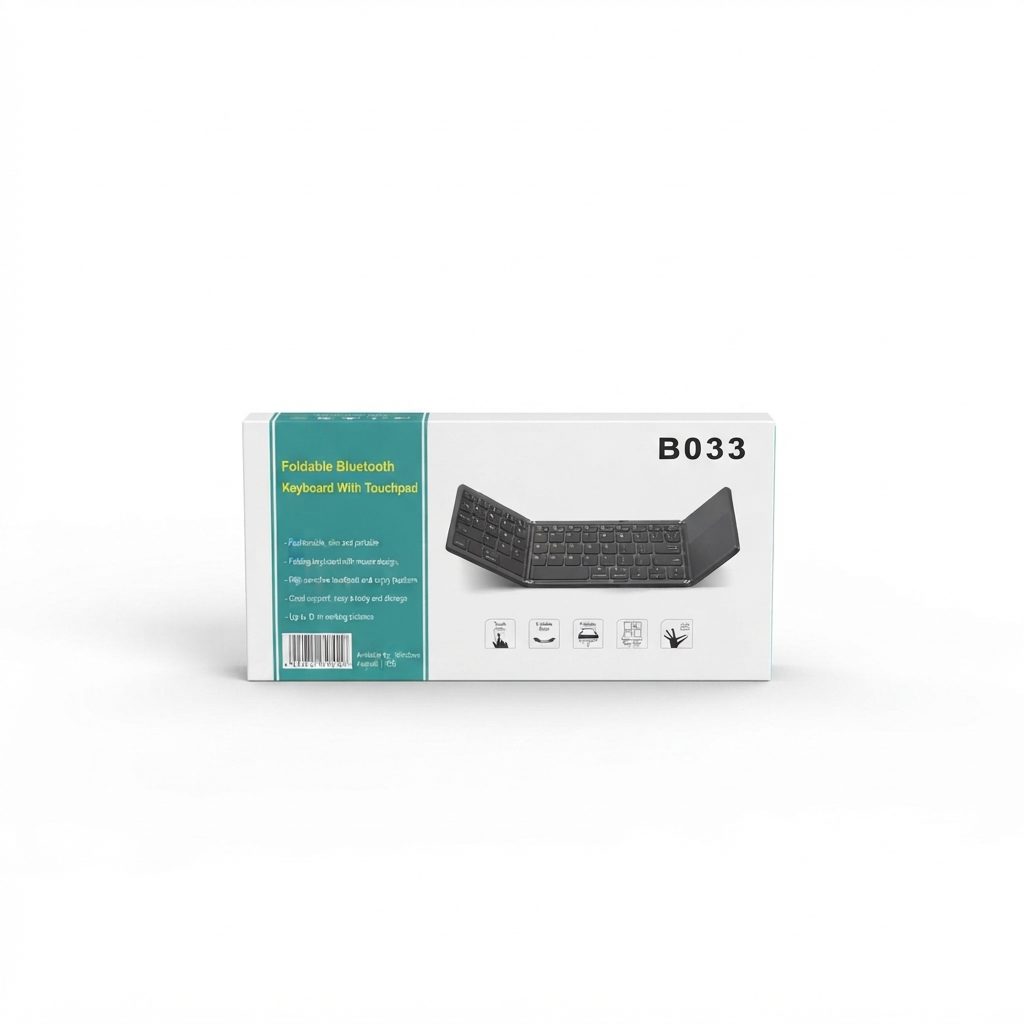 Clavier Bluetooth Pliable B033 avec Pavé Tactile Clavier Bluetooth Pliable B033 Clavier Bluetooth Pliable B033 avec Pavé Tactile