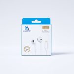 Écouteurs filaires Ankerry avec connecteur Lightning blancs