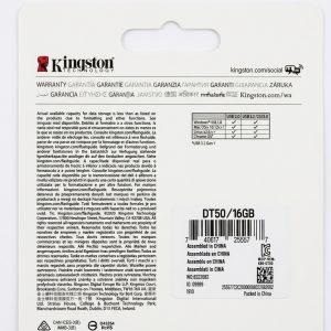 Clé USB Kingston DataTraveler 50 de 16 Go