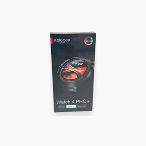 Montre connectée Kalobee Watch 4 Pro+ avec écran rond et bracelet noir