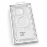 Coque transparente avec anneau blanc dans la boîte ouverte – modèle de présentation iPhone 13 Pro Max